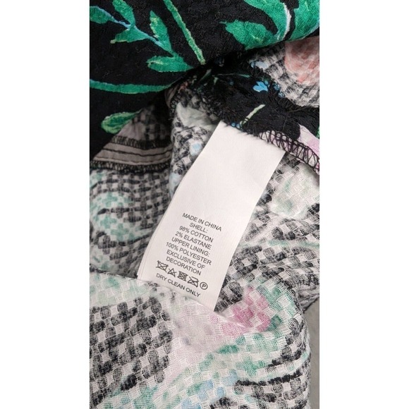 kate spade new york Jardin Tile Jacquard Hummingbird Floral Ruffle Dress Size 2 - Picture 9 of 10